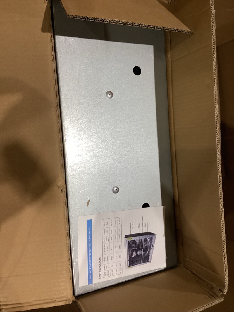 Condition photo showing Good Condition for 24" Wall Mounted Exhaust Fan -Automatic Shutter - Vent Fan For Home Attic, Shed, or Garage Ventilation, 4390 CFM, 6180 SQF Coverage Area, New Version 24''