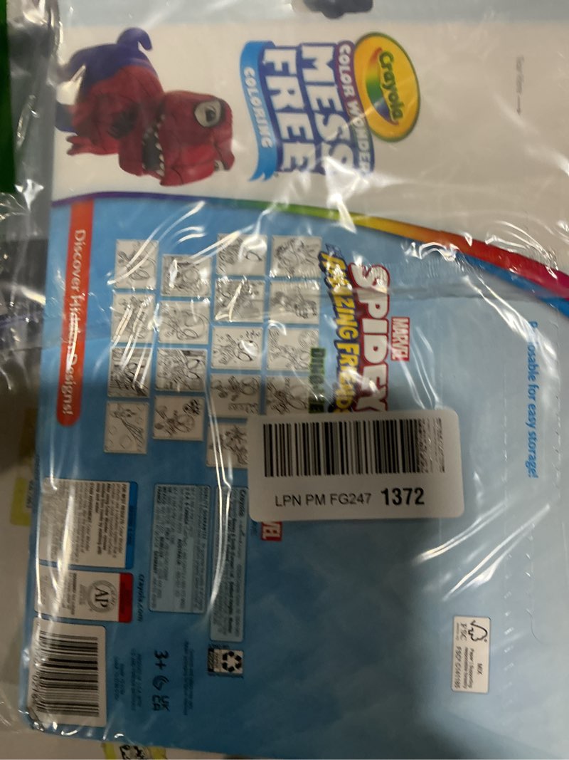 Condition photo showing Good Condition for Crayola Spiderman Color Wonder Coloring Set, 18 Spiderman Mess Free Coloring Pages for Toddlers, Spiderman Toys, Gifts for Kids Spidey & Friends