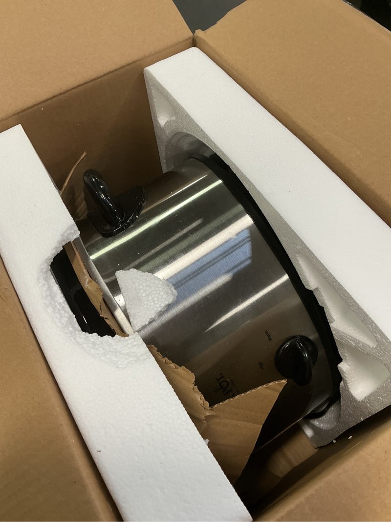 Condition photo showing Good Condition for Crock-Pot 7 Quart Oval Manual Slow Cooker, Stainless Steel (SCV700-S-BR), Versatile Cookware for Lar