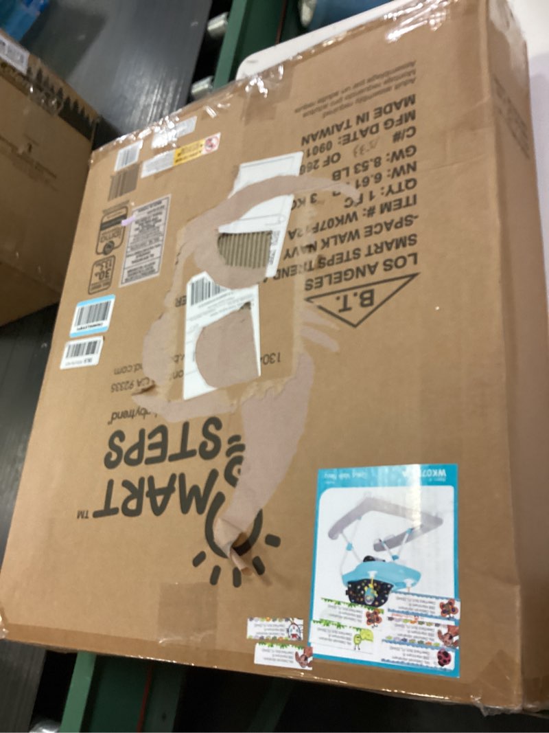 Condition photo showing New/Like New for Smart Steps Trend Activity Walker and Entertainer with Removeable Toys, Large Tray, Cup Holder, Adjustable Height and Flat Fold Frame for Storage, Ages 6 Months +, Space Walk Navy