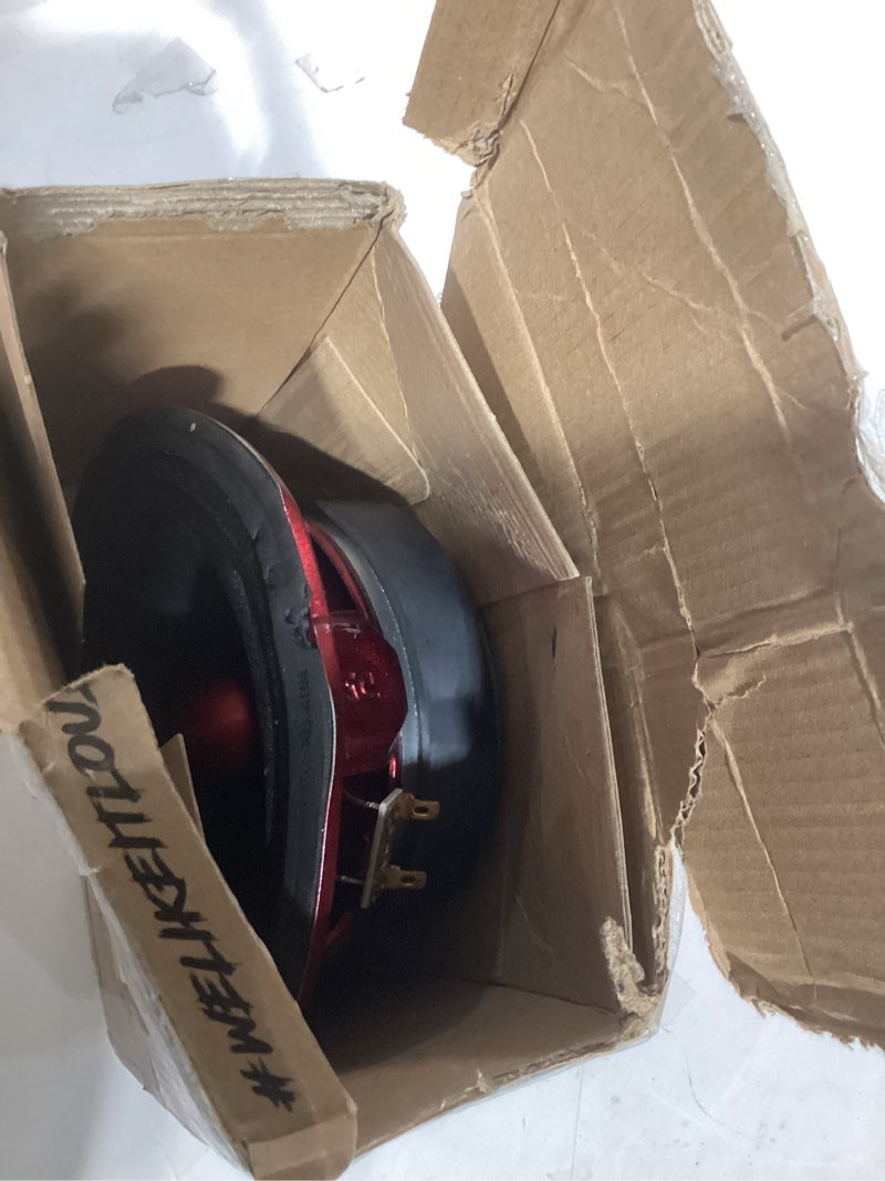 DS18 PRO-X6.4BM Loudspeaker - Pair of 6.5", Midrange, Red Aluminum Bullet, 500W Max, 250W RMS, 4 Ohm