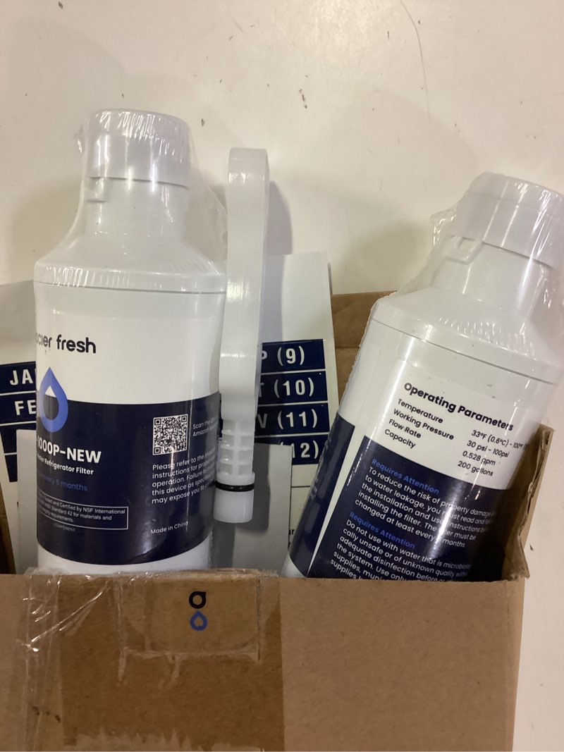 Condition photo showing New/Like New for glacier fresh lt1000pc replacement water filter, compatible with lt1000pc/pcs, lt1000pc, lt-1000pc, mdj64844601, adq747935 adq74793504 filter and lt120f adq73334008 fresh air (3+3) refrigerator water filter + air filter 3+3 count (pack of 2)