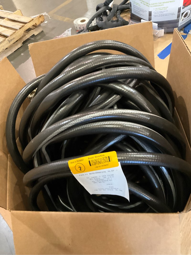 neverkink teknor apex 5/8-in x 100-ft heavy -duty kink free vinyl gray coiled hose