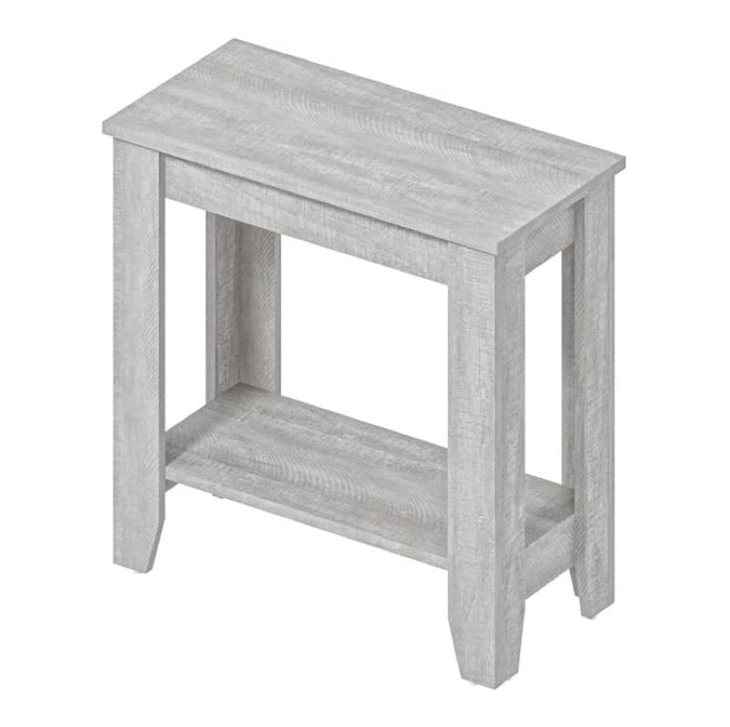 weddel basilico end table with storage color: warm gray oak