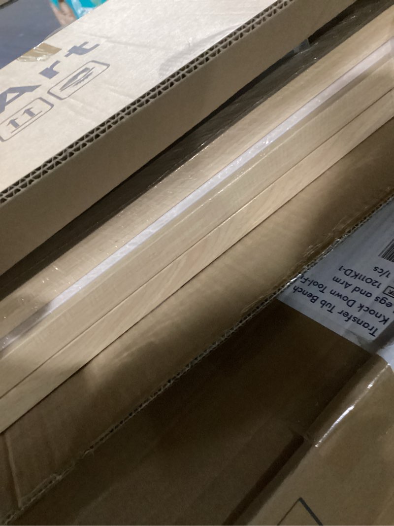 Condition photo showing Good Condition for Framed Colorful Abstract Wall Art for Living Room, Large 3 Piece Mid-century Modern Canvas Prints Artwork for Walls, Bright Yellow Block Lines Paintings for Hallway Bedroom Wall Decor, 20x30 Inch 20" W x 30" H x 3Pcs Boho-Mid-Century