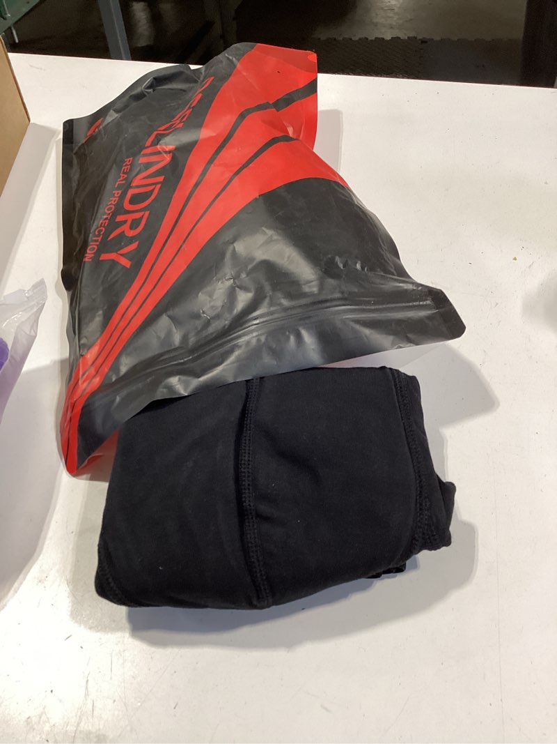 Condition photo showing Good Condition for washable incontinence underwear for men absorbent 2.3 oz leak proof boxer briefs bladder control 3 pack (3 black, m) 3 black medium