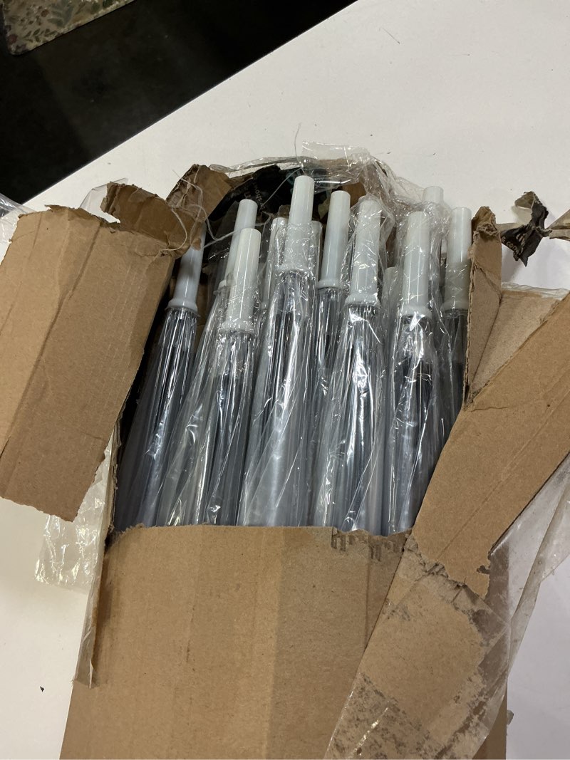 Condition photo showing Good Condition for reginary 30 pieces wedding umbrellas bulk auto open stick umbrellas with white european j hook handle windproof large canopy umbrella for outdoor wedding bride groom photography golf clear