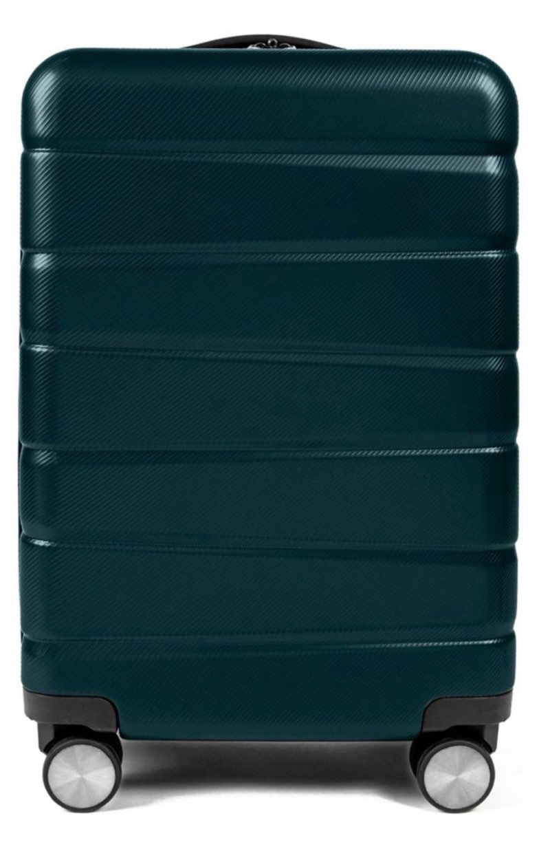 skyline 8 wheel hardside spinner 20" carry on suitcase - sea moss