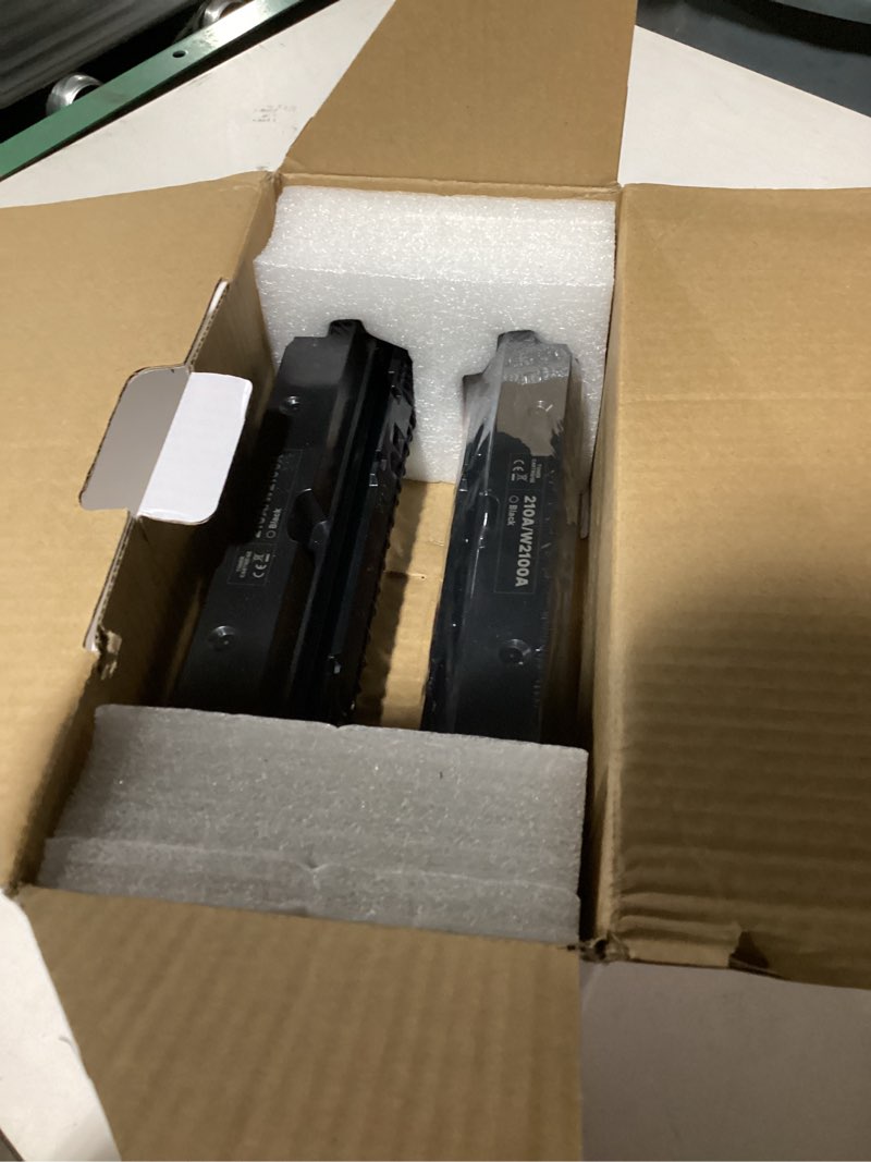 Condition photo showing Good Condition for 210A Black Toner Cartridges 2 Pack Compatible Replacement for HP 210A 210X W2100A W2100X Works for HP Color Pr MFP 4301 4201 Series 4201dw 4201dn MFP 4301dw 4301fdn 4301fdw Printer 2-Pack 210A 2-Pack