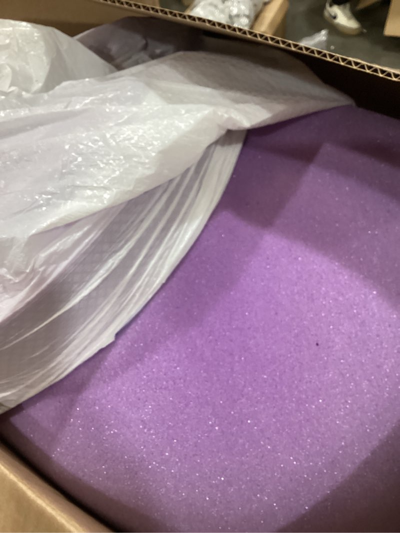 Condition photo showing As Is for SINWEEK 1.5 Inch Egg Crate Memory Foam Mattress Topper Queen Size, Soft Mattress Pad for Back Pain Relief, Bed Topper, CertiPUR-US Certified Queen 1.5 Inch