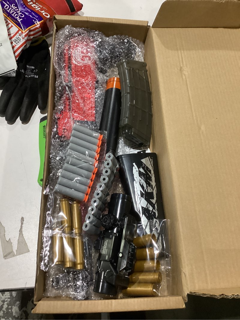 Condition photo showing New/Like New for Shell Ejecting Shotgun Foam Blasters Realistic Pellet Soft Bullet Toy Gun Dart Sniper with Scope Rifle Fake Gun Shooting Game for Boys, Girls, Kids, and Adults Birthday Gift Age8-12 A47-red