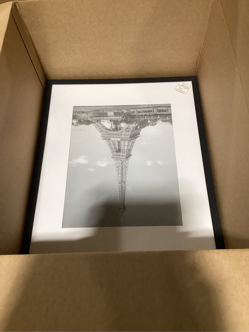 Condition photo showing Good Condition for art.com wall photo eiffel tower, paris france, 1964 on black frame, 32" x 40" framed 32"l x 24"w black frame