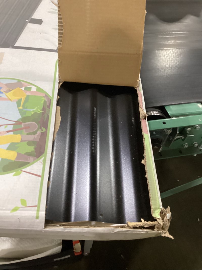 Condition photo showing Good Condition for large galvanized raised garden bed outdoor with legs, load capacity 1200lb, 48x26x30in raised garden bed, for backyard/patio/balcony/gardening/vegetables flowers, black black 48inx24inx30in