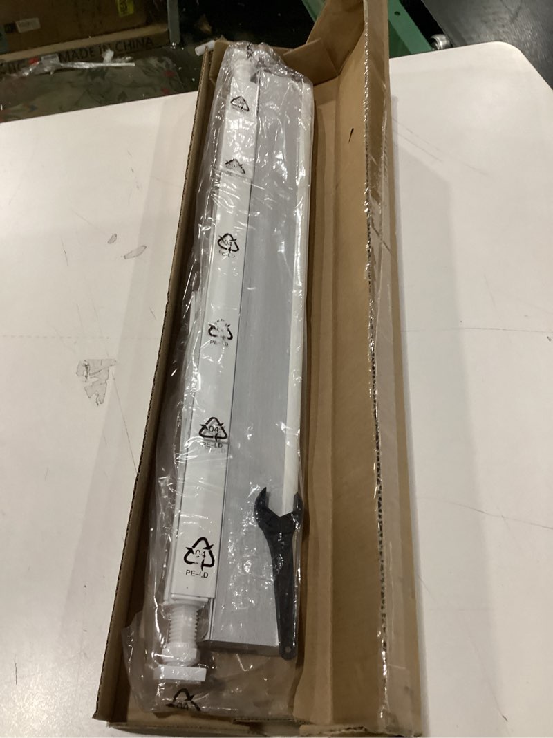 Condition photo showing New/Like New for LazBlinds Cordless Cellular Shades, No Tools No Drill Blackout Honeycomb Shades Pleated Blinds for Windows, 22" W x 64" H, Silver White Blackout-silver White 22'' W x 64'' H