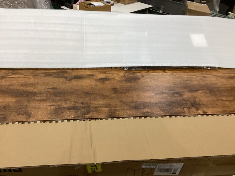 Condition photo showing New/Like New for marsail electric standing desk adjustable height home office desks 55"x28" with storage bag,sit stand up desks for study,writing,work computer 4 memory preset with headphone hook vintage brown 55x28"