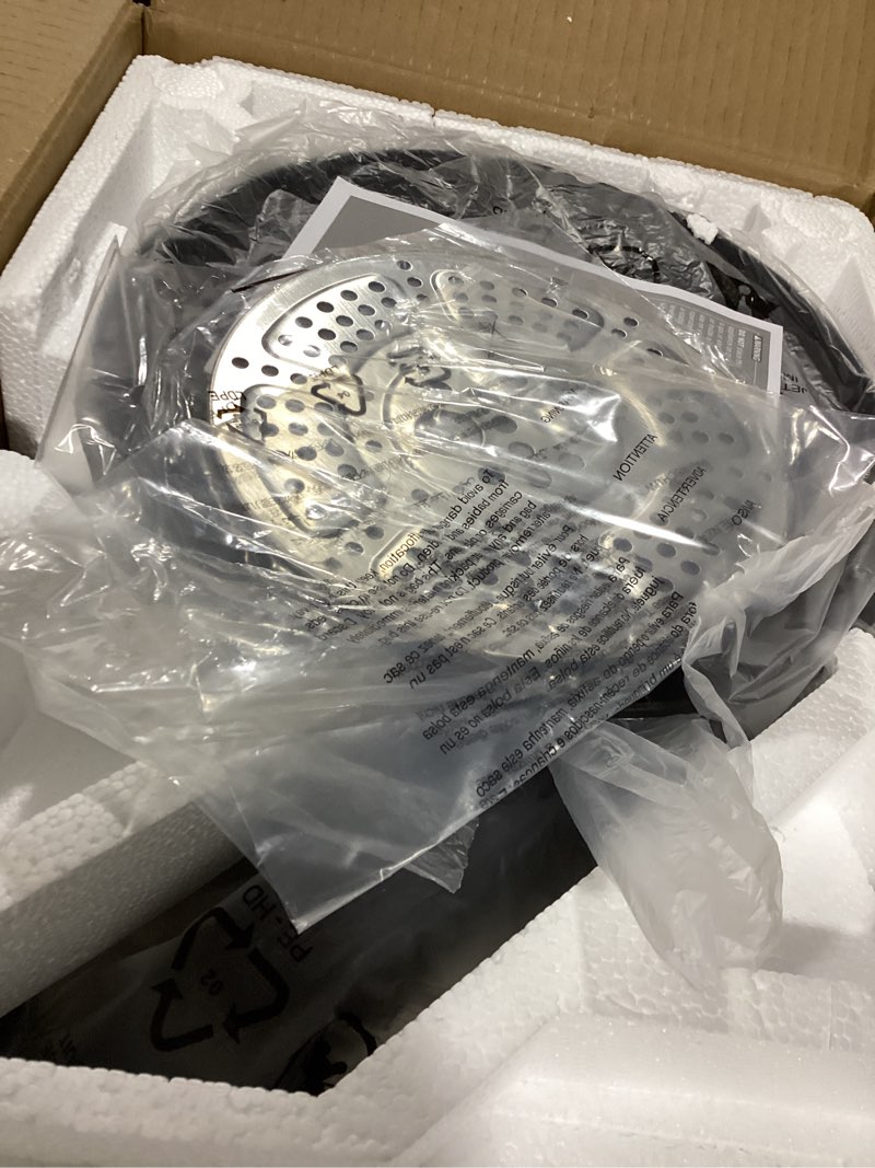Condition photo showing New/Like New for Instant Pot Duo Crisp 11-in-1 Air Fryer and Electric Pressure Cooker Combo with Multicooker Lids that Air Fries, Steams, Slow Cooks, Sautés, Dehydrates, & More, Free App With Over 800 Recipes, 6 Quart 6 Qt