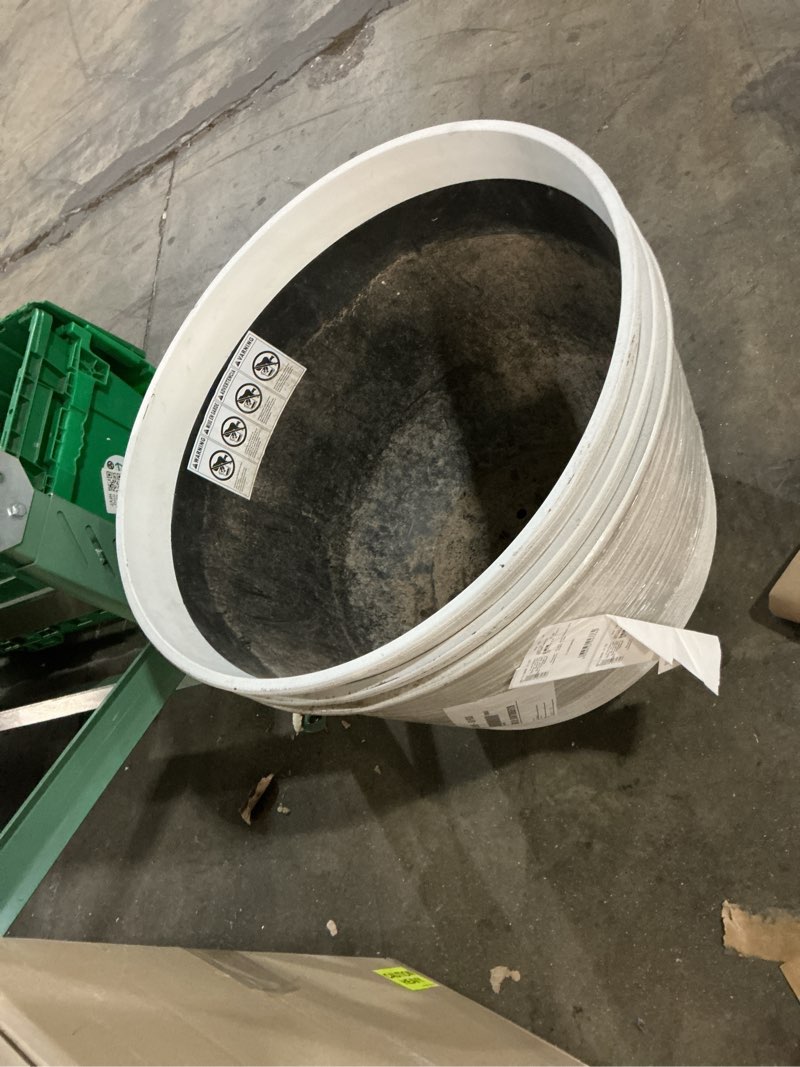 Condition photo showing As Is for round resin planter 22.1\" diameter (3 pack of )