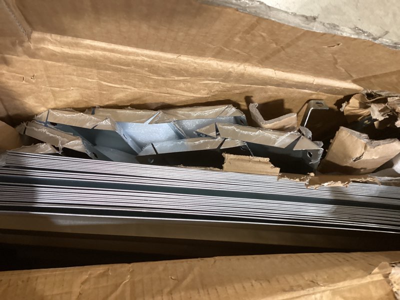 Condition photo showing Good Condition for newbulig galvanized raised garden bed outdoor, 8x4x1ft 2 pack metal planter box for gardening, rust-resistant rectangular raised flower bed for vegetables flowers herbs, open bottom, easy assembly silver 8×4×1ft (2pcs) rectangular