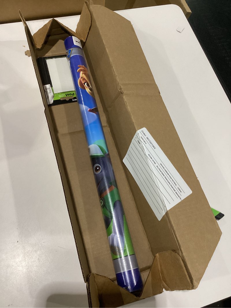 Condition photo showing Good Condition for nickelodeon paw patrol - crew wall poster, 34l" x 22.4w", premium poster & mount bundle premium poster & mount bundle 34"l x 22.4"w