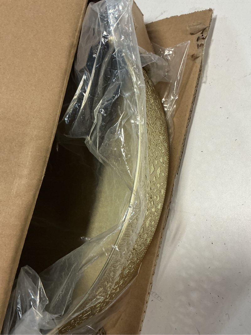 Condition photo showing Good Condition for cake stand, metal round cupcake dessert stand cake display holder cookies fruit serving tray decor for wedding party birthday baby showers anniversary (14in, gold) gold 14in