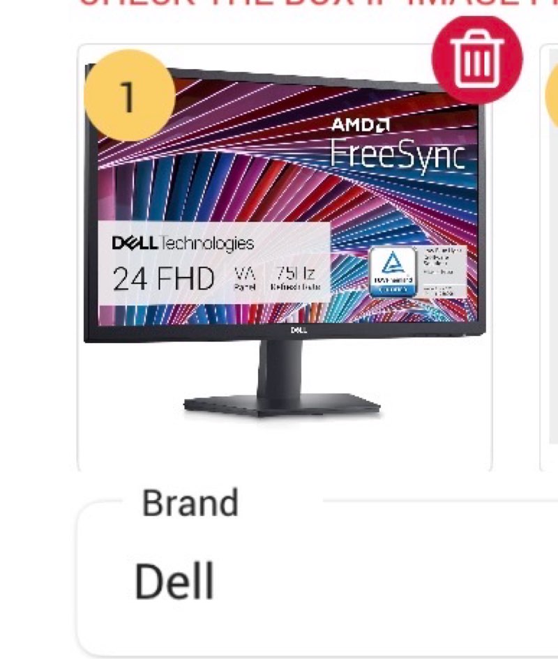 Dell SE2422HX Monitor - 24 inch FHD (1920 x 1080) 16:9 Ratio with Comfortview (TUV-Certified), 75Hz Refresh Rate, 16.7 Million Colors, Anti-Glare Screen with 3H Hardness, AMD FreeSync- Black