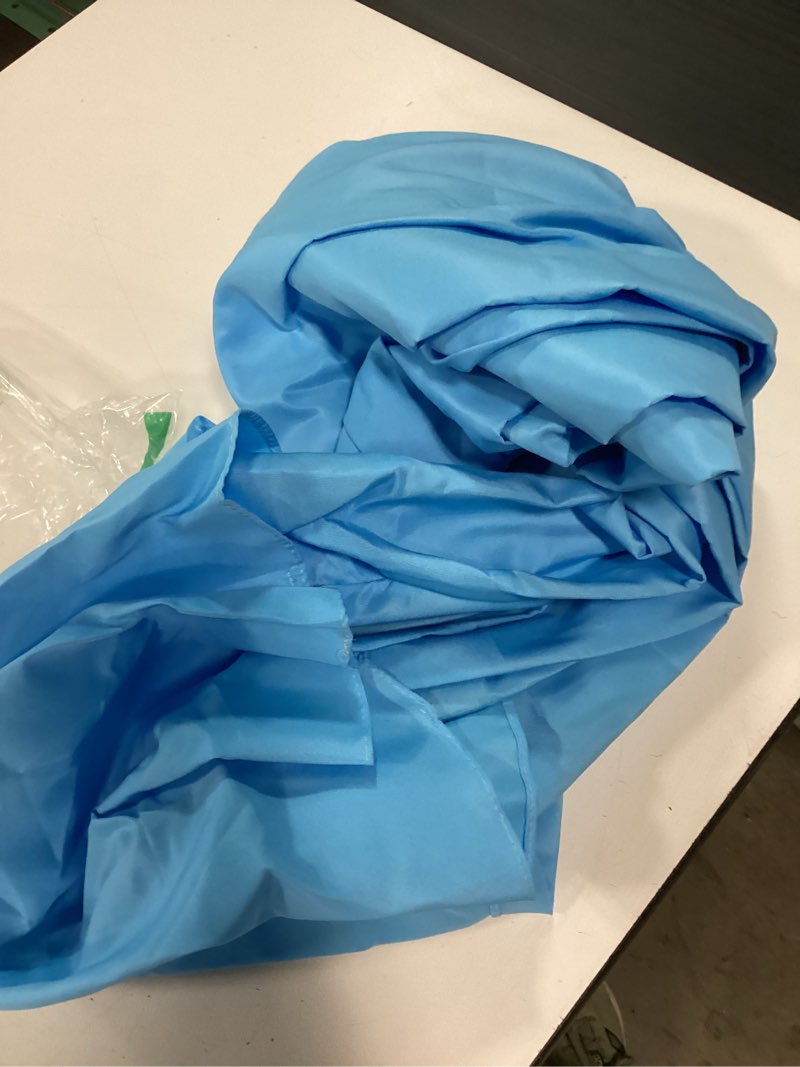 Condition photo showing As Is for blue patio umbrella 9 ft replacement canopy for 8 rib?patio umbrella replacement canopy market umbrella top fit outdoor umbrella canopy?only the top cover?  9ft-8 ribs
