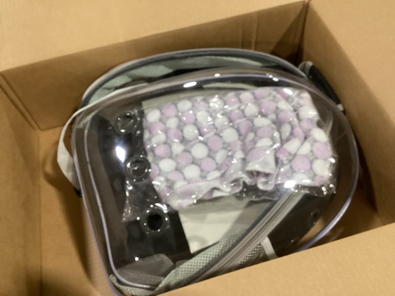 Condition photo showing Good Condition for Lollimeow Cat Carrier Backpack, Bubble Expandable Backpack Carrier, Pets and Small Dogs,Airline-Approved, Designed for Travel, Hiking, Walking & Outdoor Use (Front Expandable-Black)