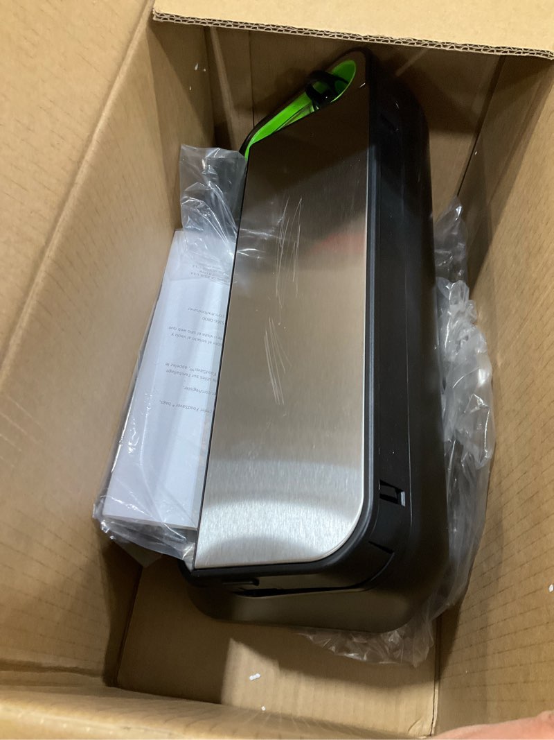 Condition photo showing As Is for foodsaver v4400 2-in-1 vacuum sealer machine with automatic vacuum sealer bag detection and starter kit machine & starter kit