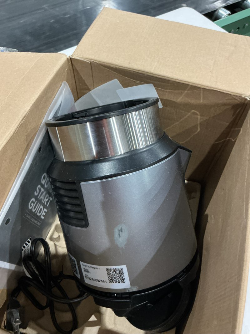 Condition photo showing As Is for incomplete bottom only ninja | blender | nutri pro | single serve | for smoothies, salsa, shakes and frozen drinks | includes 2 smoothie cups & lids | crushes ice, fruit & veggies |silver | bn401 auto blend 1000-peak-watts