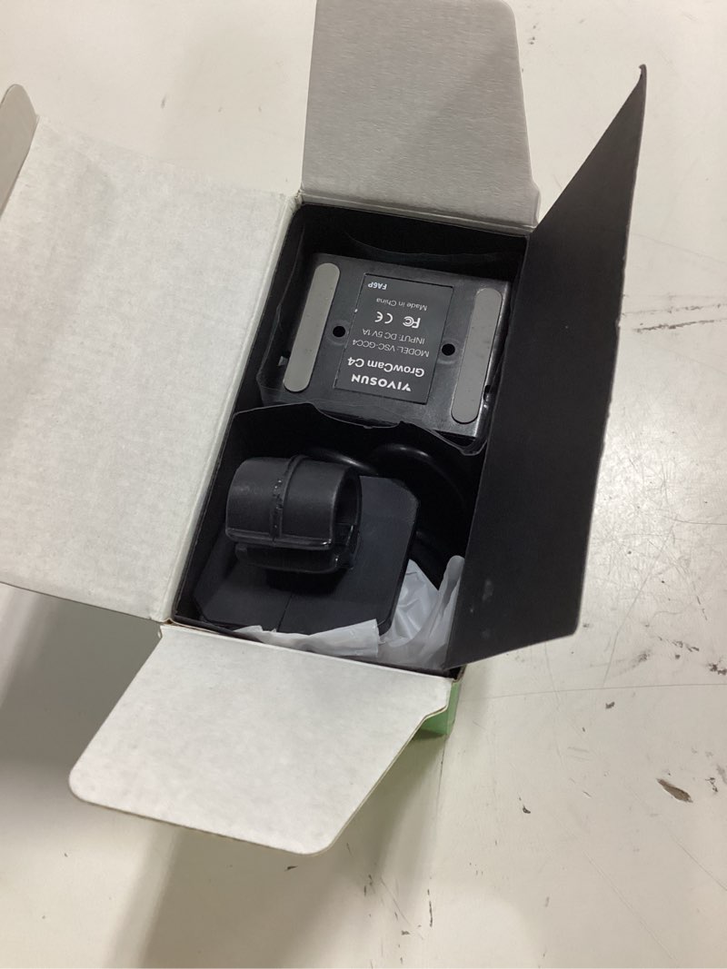 Condition photo showing Good Condition for vivosun growcam c4, 2k qhd wifi smart camera for grow tent & vgrow smart grow box, supports 2.4ghz wifi (not 5ghz/6ghz), timelapse, night vision, sd card storage, 2-way audio, app control