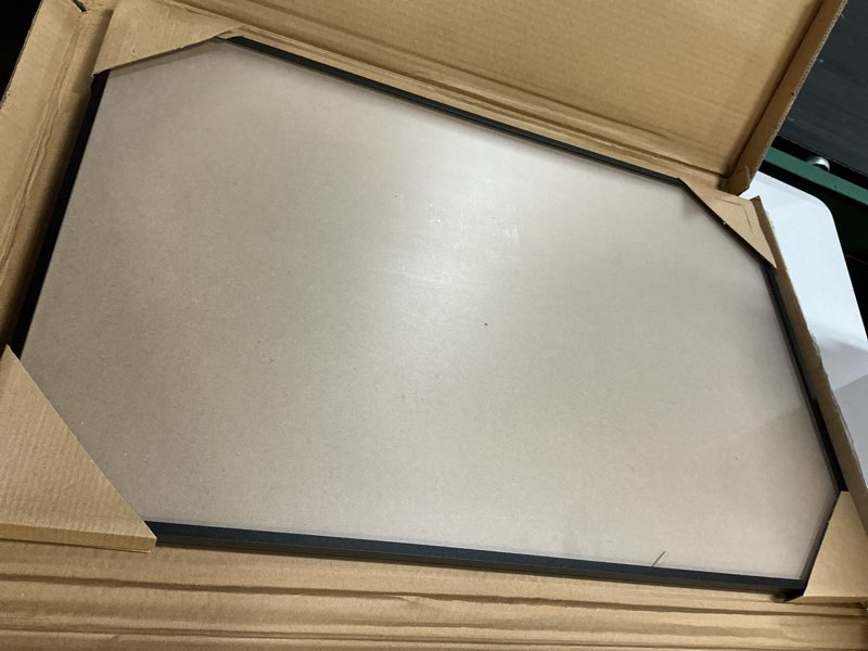 Condition photo showing As Is for 18x28 poster frame, plexiglass, black snap frames, coating aluminum profile, display horizontally & vertically?1pcs? 18"x28"