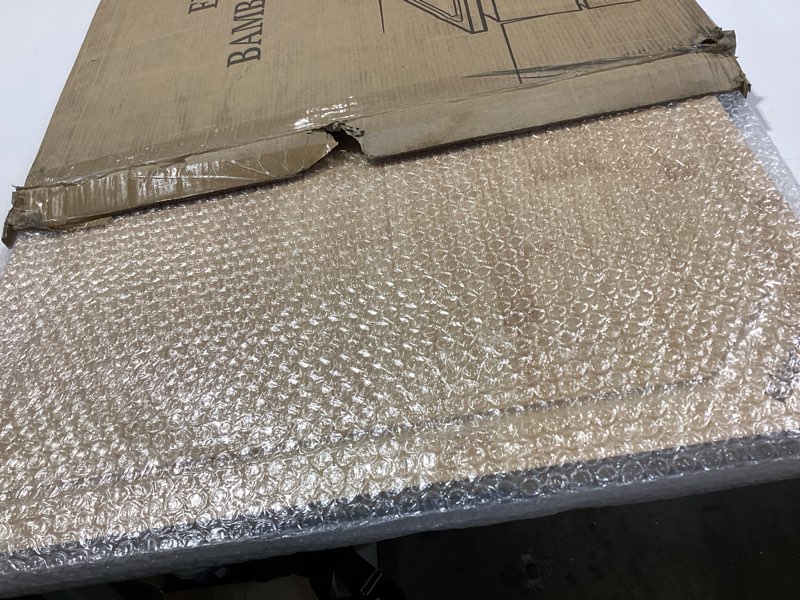 Condition photo showing Good Condition for kikcoin 30”×20” bamboo cutting boards for kitchen, heavy duty wooden cutting boards, healthy extra large chopping boards with deep juice groove and handle, oversized stove top cover, natural 30"l x 20"w