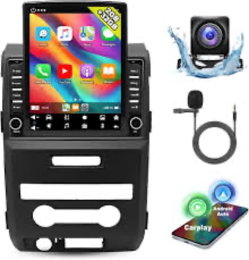 Car Stereo Radio for Ford F-150 F150 2009-2014, 9.7 Vertical Touchscreen for F150 Android Stereo wit