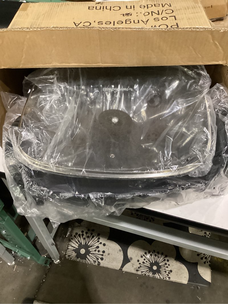 Condition photo showing Good Condition for not tested**** elite gourmet eg-6203x extra deep 16\"x13\"x3.2\" (10.5qt.) scratch resistant, easy pour spout, dishwasher safe, non-stick electric skillet with vented glass lid, adjustable temperature, black