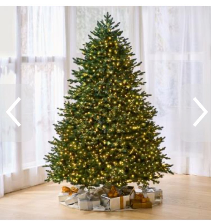 ((incomplete box)) The World's Best 8.5 ft  Prelit Balsam Fir