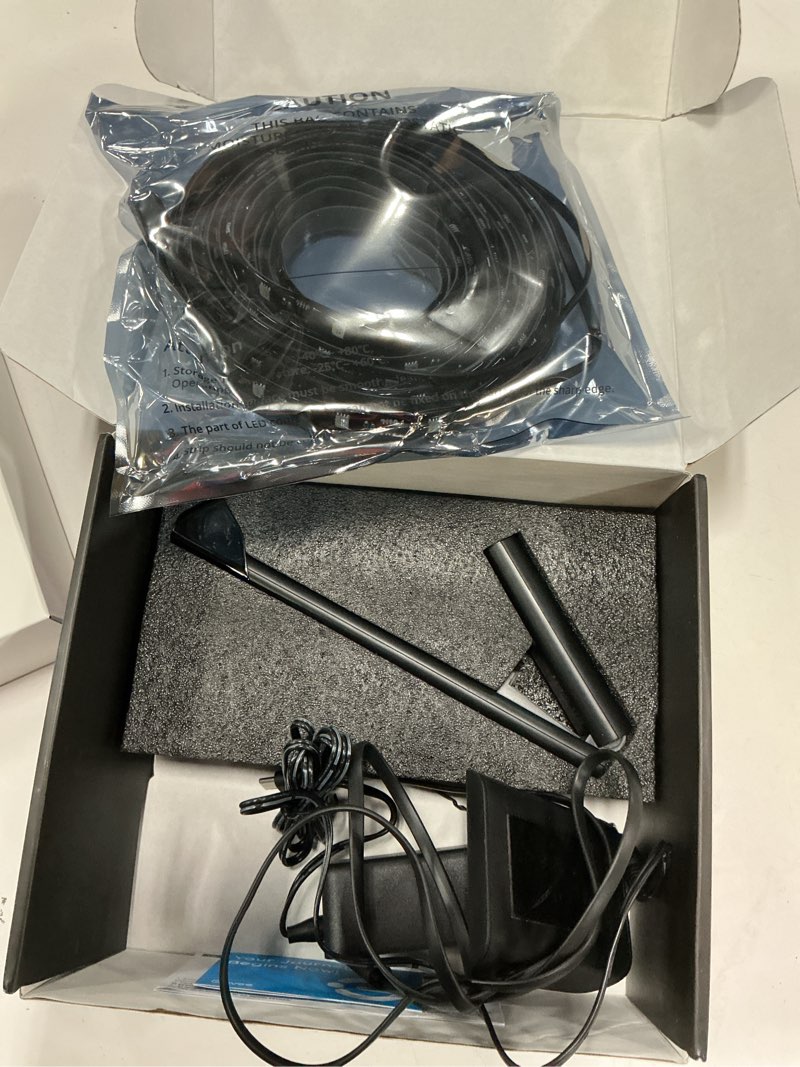 Condition photo showing Good Condition for govee tv backlight 3 lite with fish-eye correction function sync to 75-85 inch tvs, 16.4ft rgbicw wi-fi led strip lights with camera, 4 colors in 1 lamp bead, voice and app control, adapter 16.4ft for 75''-85'' tv