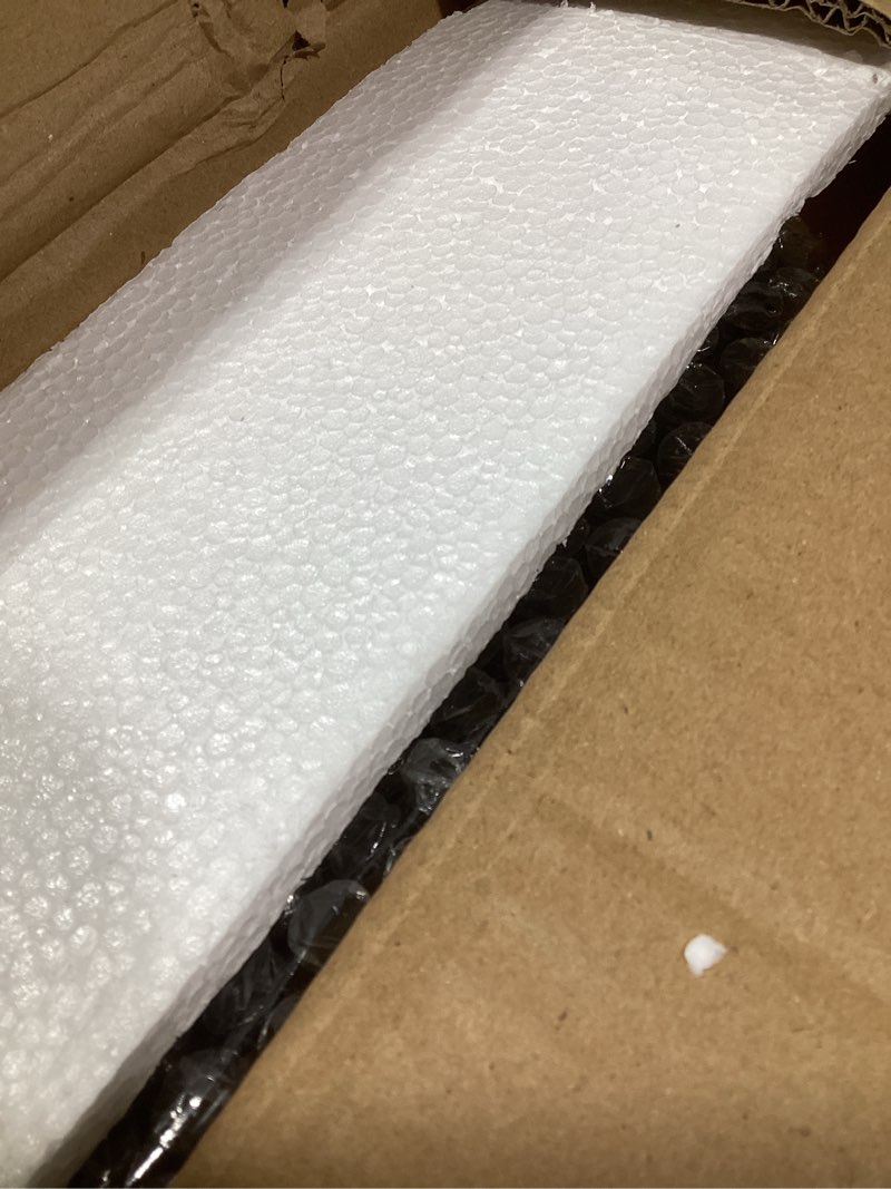 Condition photo showing New/Like New for VEVOR Corner Bread Box for Kitchen Counter, Double Layer Large Capacity Bamboo Bread Storage Container, Farmhouse Wooden Breadbox for Homemade Bread, Storage Holder Bin with Acrylic Wavy Door, Black Black Corner