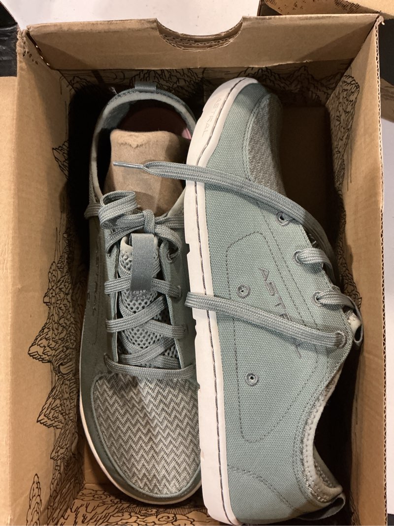 Condition photo showing New/Like New for size 11 astral women's loyak shoes - barefoot, quick-drying, minimalist sneaker for casual wear, water sports, travel, & hiking