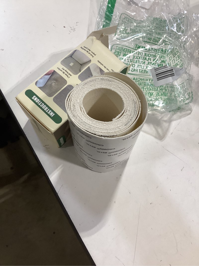 Condition photo showing Good Condition for gheeidau canvas repair tape 4×70 inch waterproof self-adhesive fabric repair patch for repairing boat covers,tents,patio umbrellas,car seats,luggage,sofas.(white) 4"×70" white