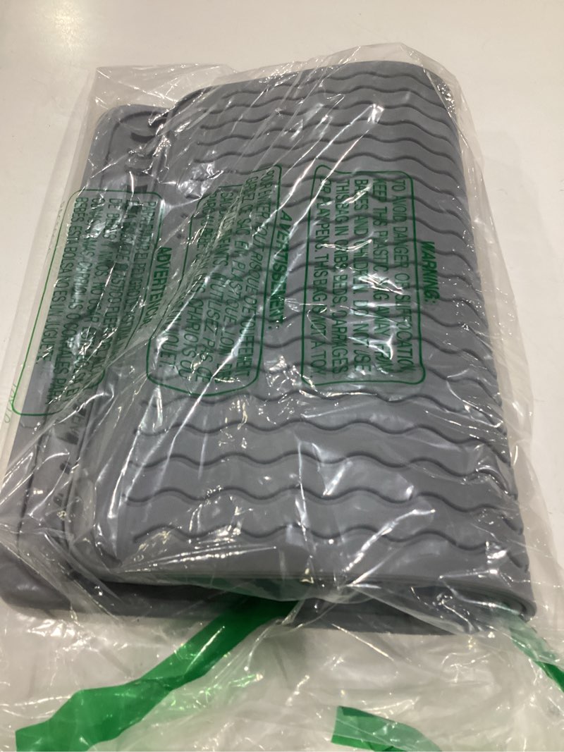 Condition photo showing Good Condition for 2 pack caketime silicone dish drying mat for kitchen counter heat resistant under sink waterproof coffee bar accessories dining rack stone utensil holder countertop decor must haves 2026 gray 15"*11.5" 2