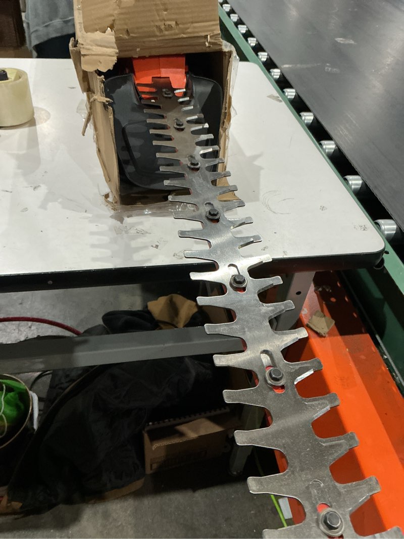 Condition photo showing As Is for black+decker 40v max* 24 in. cordless hedge trimmer with powerdrive, tool only (lht2436b)