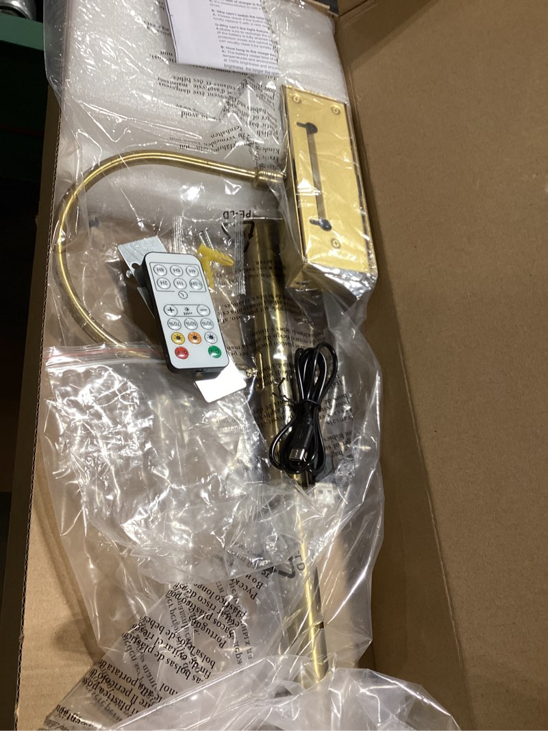 Condition photo showing Good Condition for Battery Operated Picture Light with Remote, 24 inch Wireless Rechargeable Art Light with Timer, Dimmable 3CCT Gallery Lighting for Paintings, Portraits, and Canvas (Brass, 23.6inch) Brass 23.6inch