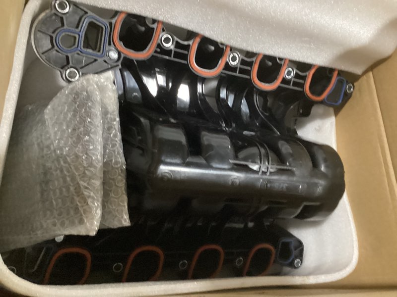 Condition photo showing New/Like New for geluoxi 615-375 engine intake manifold replacement for select ford e-150 e-250 f-150 2007-2008 lobo 2007-2011 4.6l v8#7l3z9424f 7l3z-9424-f 019495456162