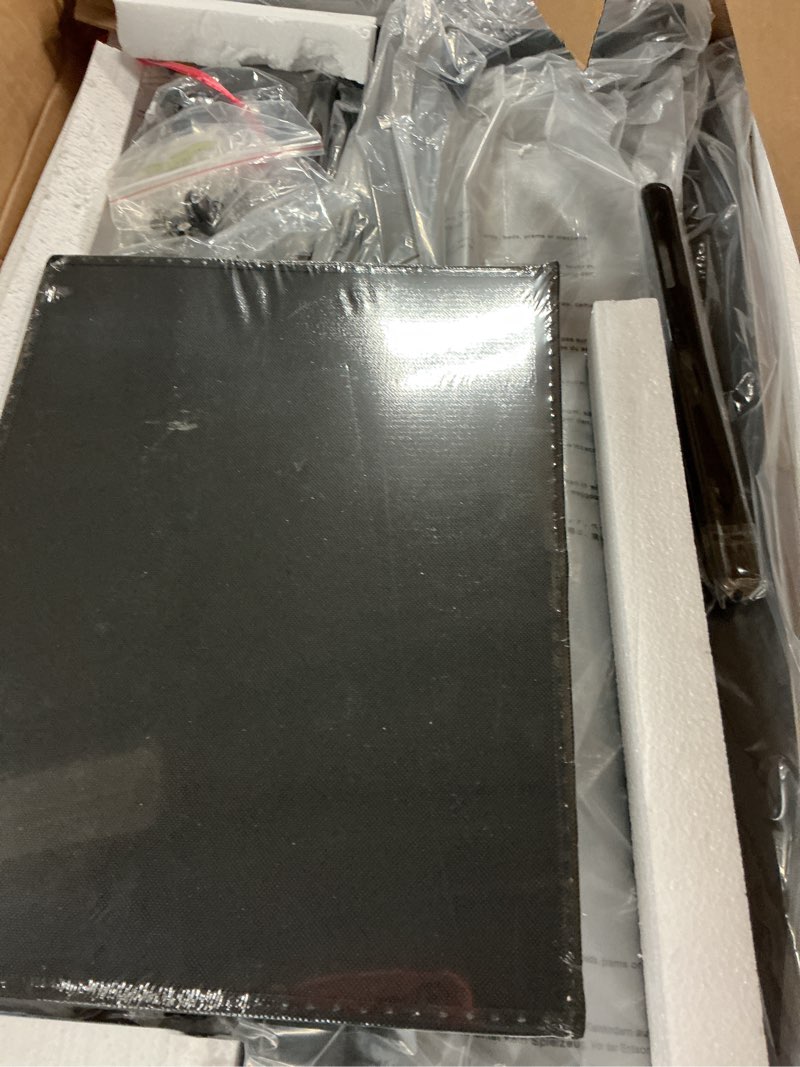 Condition photo showing As Is for Standing Desk Adjustable Height, Mobile Stand Up Desks with Wheels Small Computer Desk Rolling Desk, Portable Laptop Desk Black Standing Table Sit Stand Home Office Desks 16"x31.5" Height 27"-43.5"