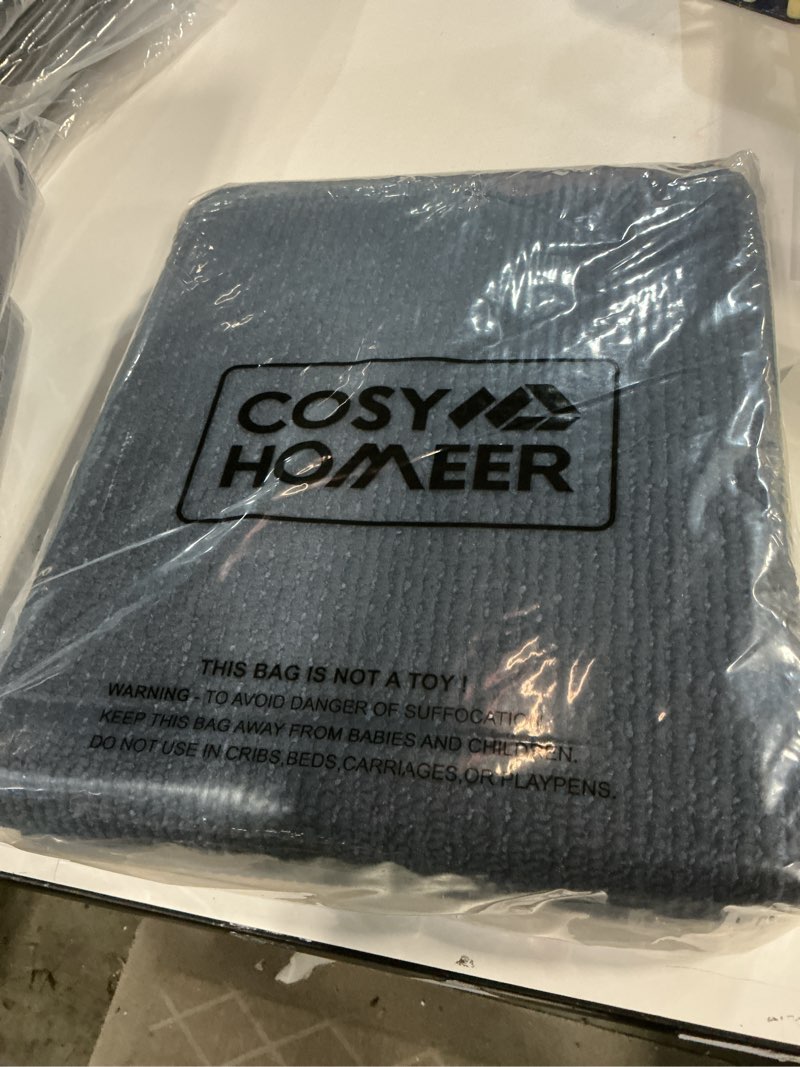 Condition photo showing New/Like New for COSY HOMEER 24x35 Inch/24X60 Inch Kitchen Rug Mats Made of 100% Polypropylene Strip TPR Backing 2 Pieces Soft Kitchen Mat Specialized in Anti Slippery and Machine Washable,Navy Navy 24"×35" + 24"×60"