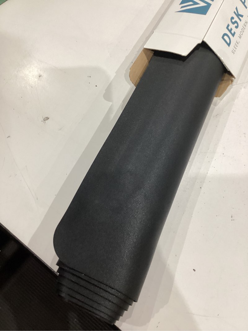 Condition photo showing Good Condition for vine creations leather desk mat large 44" x 22", desk protector mat, pu leather desk pad, large mouse pad, desk blotter, desk pads on top of desks, desk matt for desktop, office desk mat (black) 44" x 22" black