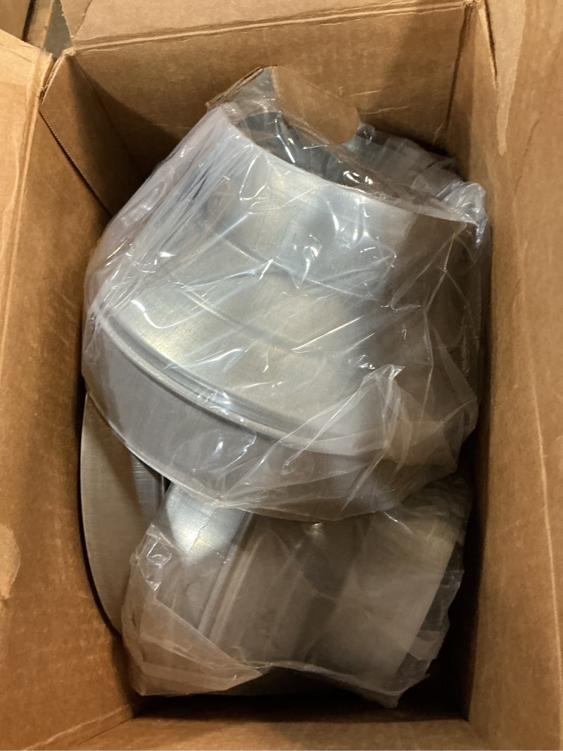 Condition photo showing Good Condition for duct reducter 10 to 6 air ducting reducer increaser air duct adapter or round metal pipe reducer for bathroom kitchen ventilation systems 10" to 6" silver