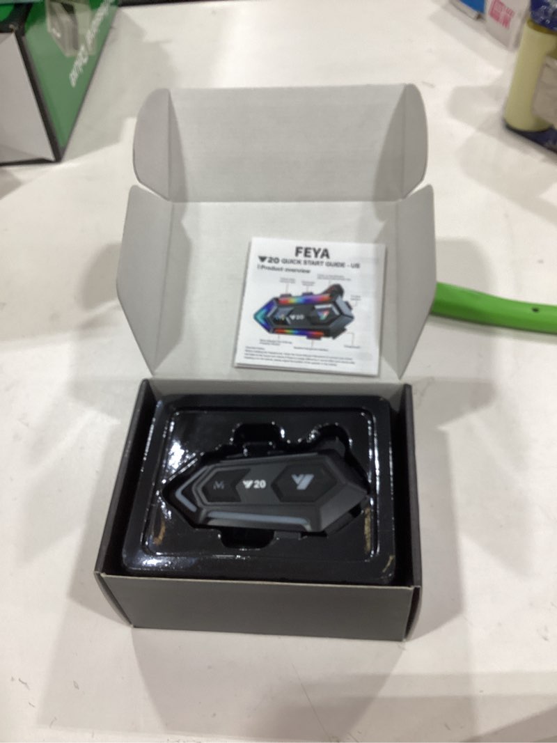 Condition photo showing New/Like New for FEYA Motorcycle Helmet Speakers High Battery Life Helmet Headphone IPX6 Automatic Answer/Call Music Control/Intelligent Noise/Wake up Siri, 2 Different Types of Mic - Compatible with All Helmets - Y20