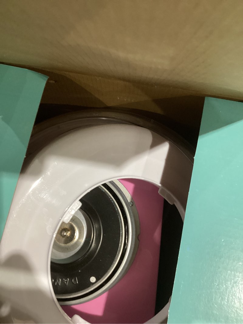 Condition photo showing As Is for Nostalgia Vintage Hard and Sugar Free Candy Countertop Cotton Candy Maker, Includes 2 Reusable Cones And Sugar Scoop – Pink