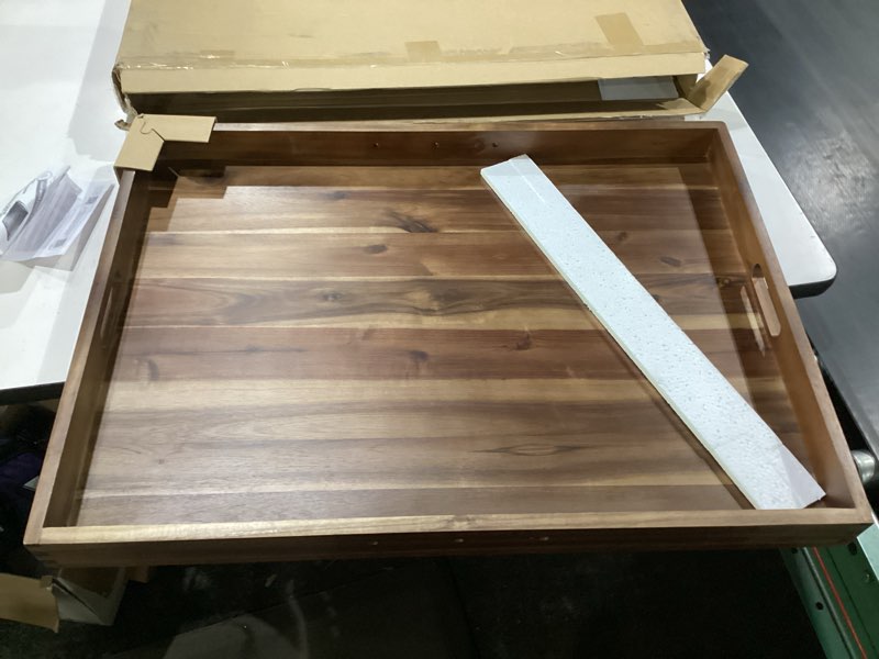 Condition photo showing Good Condition for bluewest noodle board stove cover with handles, 3 in 1 wood stove top covers board for gas burners and electric stove, wooden rv stovetop cover, tray for kitchen counter space with juice grooves walnut